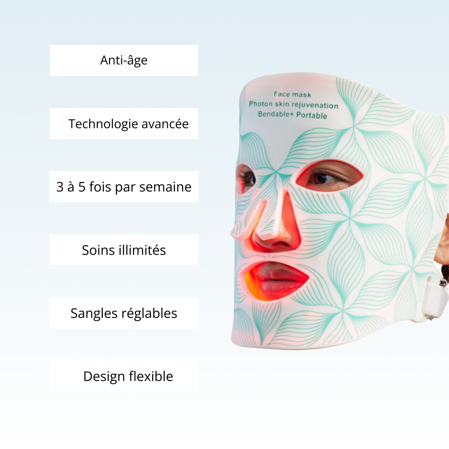 Raffinelior, masque de luminothérapie pour un soin professionnel à domicile